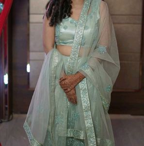 Net Lehenga Set