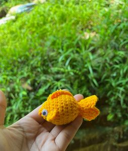 Crochet Handmade Fish Amigurumi Keychain