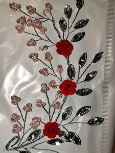 Red Floral Hair Accessory