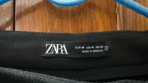 Zara Black Wide Leg Trousers