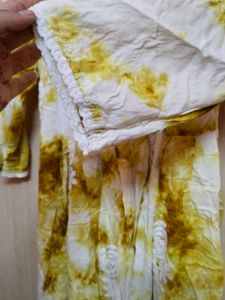 Vintage Tie-Dye Embroidered Dress