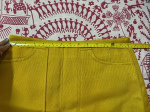 Forever21 Chic Mustard Winter Mini Skirt