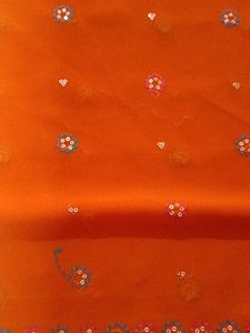 Orange Embroidered Dupatta