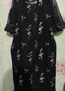 Flower Printed Back Design Suit