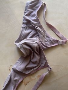 Floral Print Briefs And Bra
