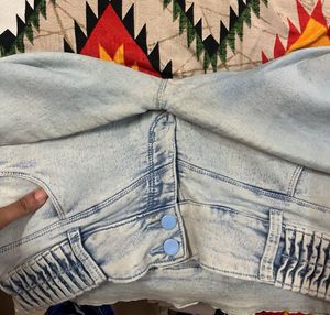 Sale 🔥Unisex Blue Denim Capri