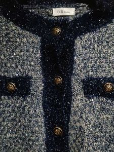 Korean Style Tweed Sweater