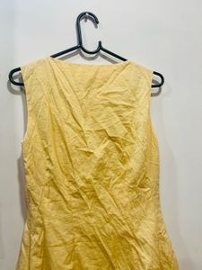 Yellow Balloon Midi Dress