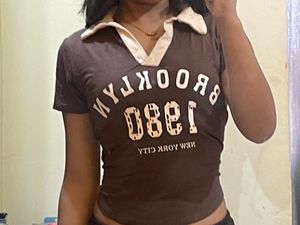 Brown Graphic T-Shirt