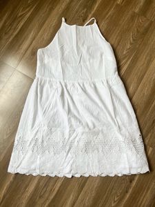 Forever 21 White Eyelet Dress