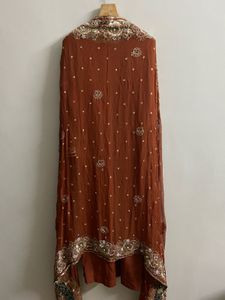 heavy embroidery crep suit