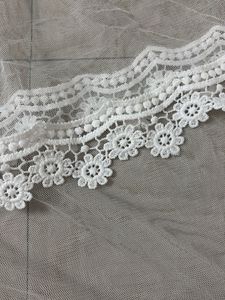 Lace Detail White Dress
