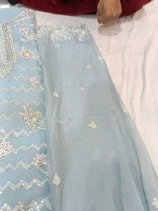 Elegant Light Blue Salwar Suit