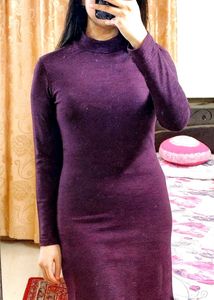 🫅 Elegant Bodycon Party Dress Burgundy