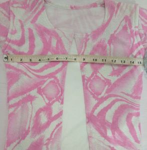 Women Pink- White Top💗