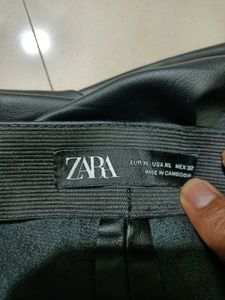 Black Faux Leather Pants