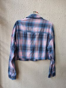Checkered Crop Shirt