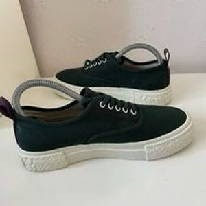 Green Canvas Sneakers