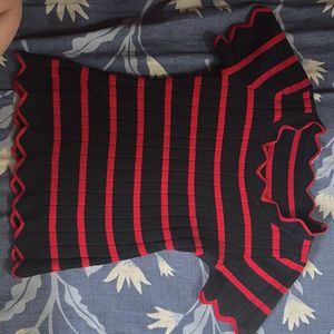 Red And Black Top
