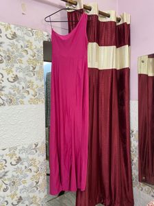 Pink One Shoulder Dress