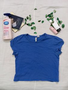 H&M Blue Baby Tee