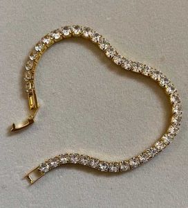 Anti Tarnish Cubic Tennis Bracelet