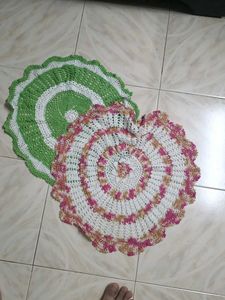 Handmade Crochet Rugs (Set of 2)