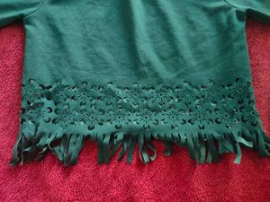 Green Cutout Detail Top