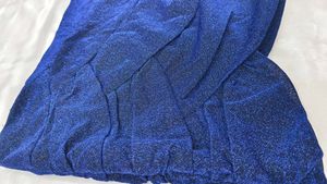 Blue Sparkly Mini Skirt