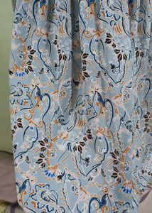 Paisley Print Smocked Neck Mini Dress