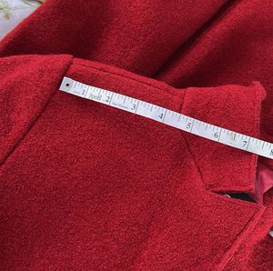 Alamode Red Wool Coat