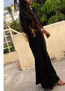 Black Sequin Mermaid Gown