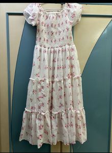 Floral off-shoulder summer dress