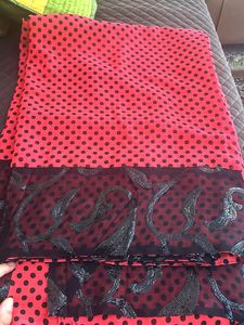 Saree With  3/4 Sleeve Readymade Blouse
