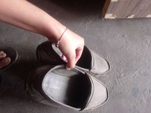 Stone Shoes Grey Loafers