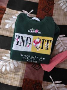 Green Wollen Sweater Used Sometimes No Coin