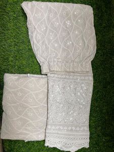 White Kurta With Pant