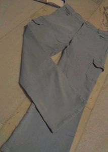 Grey Cargo Pants
