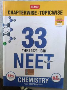 33 Years neet chemistry Solutions Class X-XII