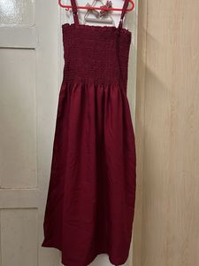 Maroon Red Dress