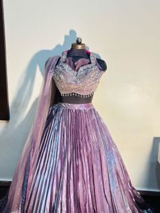 🎀Elegant Pink Lavender Lehenga Choli Set🎀