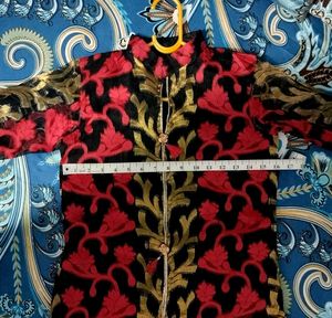FRONT SLIT CUT KURTA (Blur Pattern)