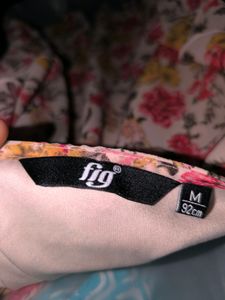 FIG Floral Print Button-Down Top
