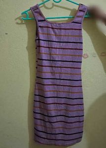 Striped Bodycon Mini Dress