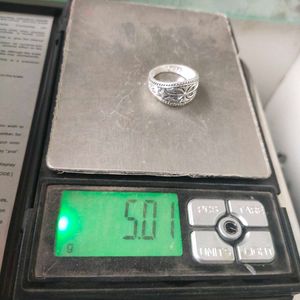 Pure Silver Antique Oxidised Turkish Ring 💍