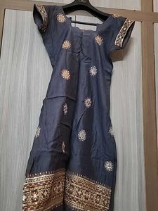 Dark Grey Partywear Kurti