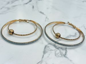 Golden Hoops Earrings