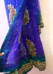 Blue Heavy Net Saree💙