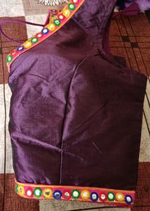 Purple 💜 blouse Back Side Open 👐