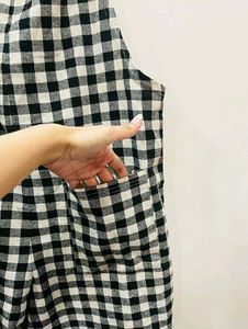 Cute Imported Gingham Jump Suit